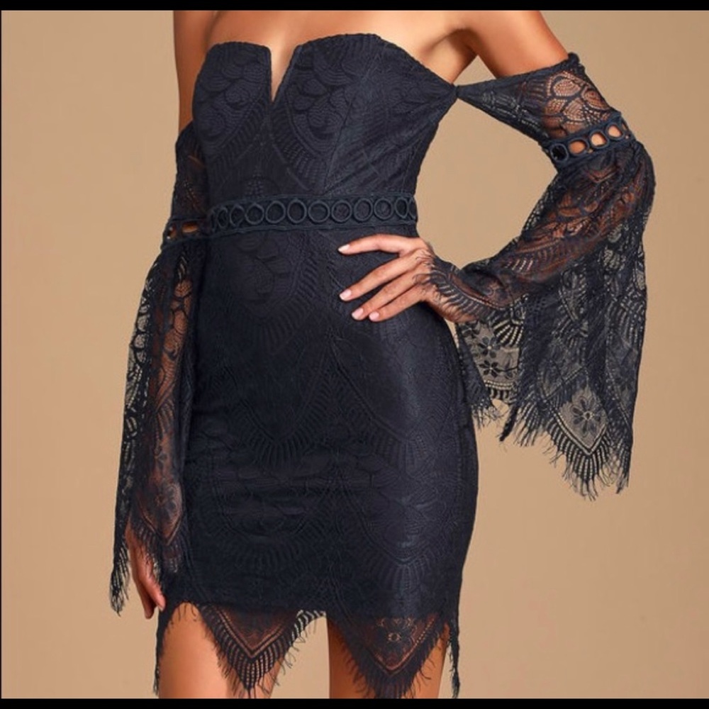 Lulu’s Off Shoulder Cocktail Dress - NWT